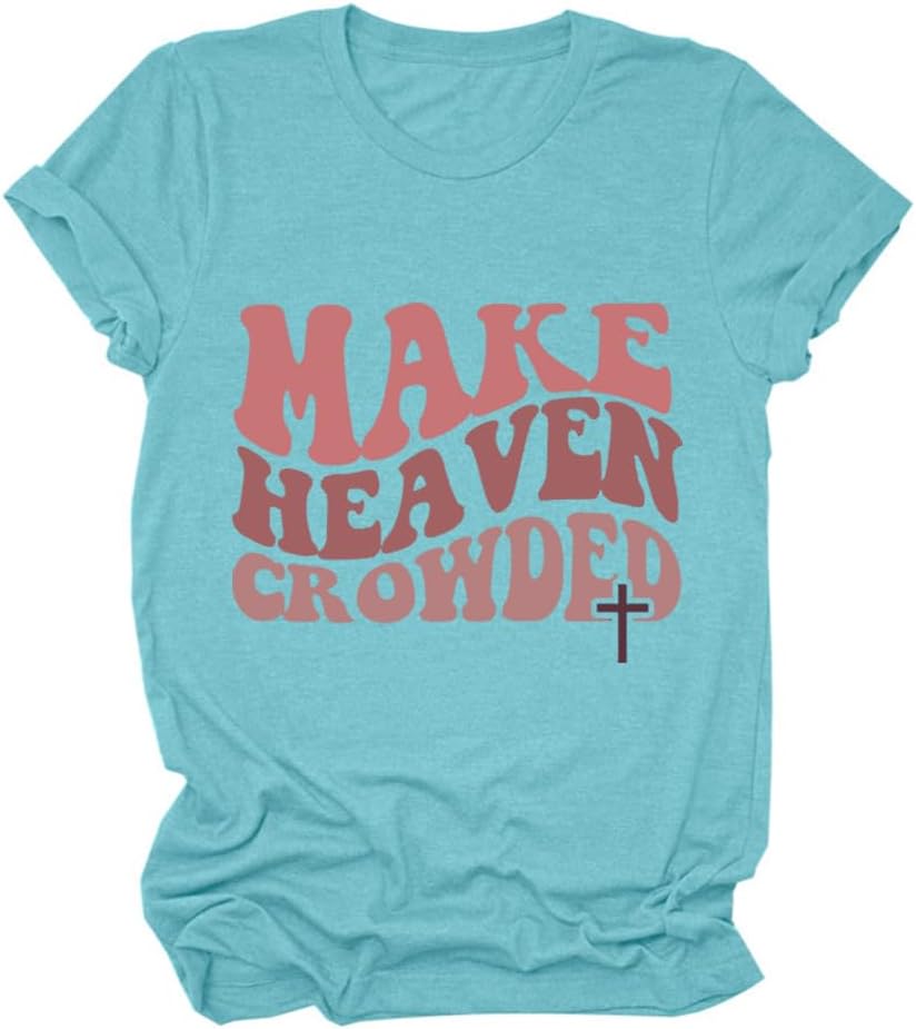 Make Heaven Croweded baby blue tee